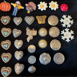 Vintage Lot Of 31 Button Cover Sets